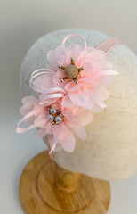 Peach Pink Baby Headband Gabificent