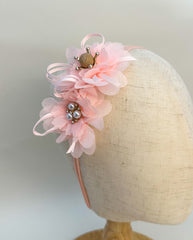 Peach Pink Baby Headband Gabificent