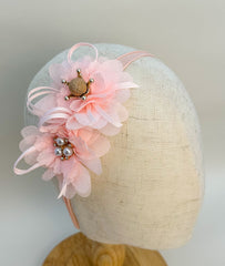Peach Pink Baby Headband Gabificent