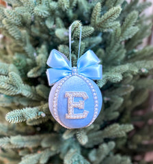 Personalised Christmas Bauble - Baby Blue - Gabificent