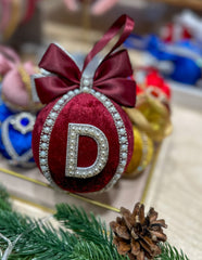 Personalised Christmas Bauble - Burgundy Gabificent