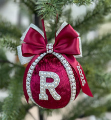 Personalised Christmas Bauble - Burgundy Gabificent