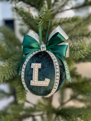 Personalised Christmas Bauble - Emerald Green Gabificent