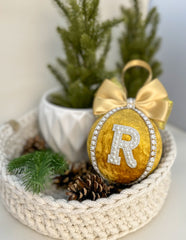 Personalised Christmas Bauble - Gold Gabificent