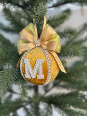 Personalised Christmas Bauble - Gold Gabificent