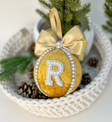 Personalised Christmas Bauble - Gold Gabificent