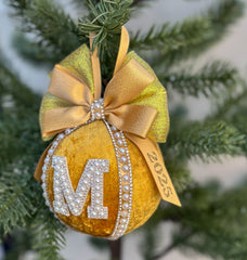 Personalised Christmas Bauble - Gold Gabificent
