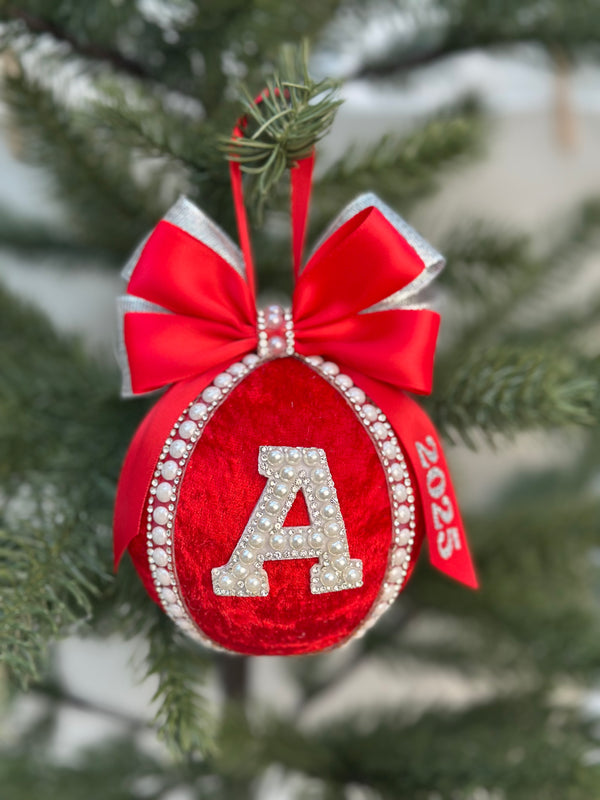 Personalised Christmas Bauble - Red Gabificent