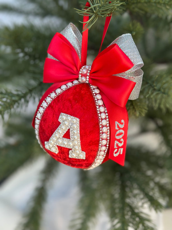 Personalised Christmas Bauble - Red Gabificent