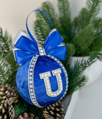 Personalised Christmas Bauble - Royal blue Gabificent