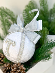 Personalised Christmas Bauble - White Gabificent