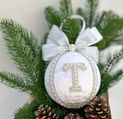 Personalised Christmas Bauble - White Gabificent