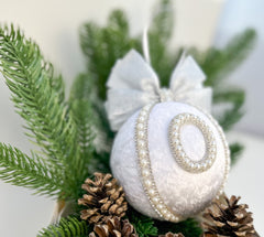 Personalised Christmas Bauble - White Gabificent