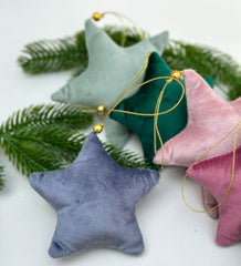 Personalised Christmas Velvet star Gabificent