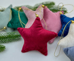 Personalised Christmas Velvet star Gabificent