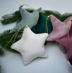 Personalised Christmas Velvet star Gabificent