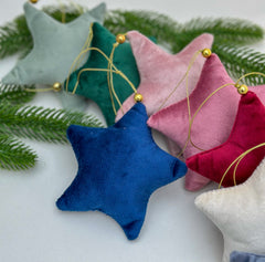 Personalised Christmas Velvet star Gabificent