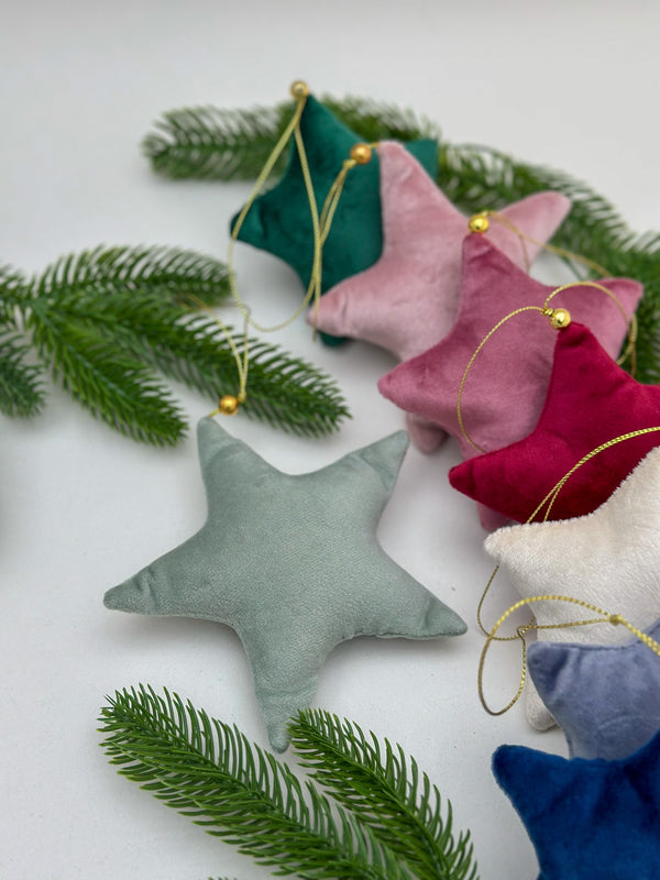Personalised Christmas Velvet star Gabificent