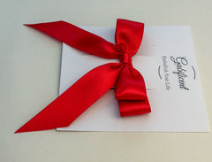 Red hair bow - Satin Gabificent