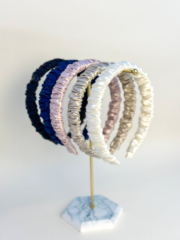 Satin headband - Champane Gabificent