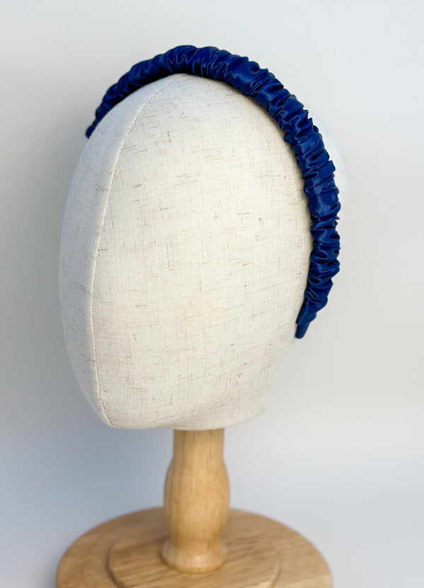 Satin headband - Navy blue Gabificent
