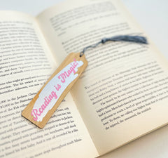Wooden Bookmark 'Reading is Magic! ‘ Gabificent