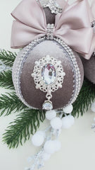 Christmas Bauble Ornament - Brown Mocha  - One Piece