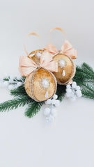 Christmas Baubles -Gold - One piece