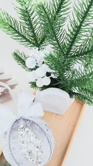 Christmas Baubles - Silver- One Piece