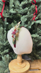 Christmas  Burgundy headband