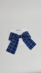 Large hair bow “Blue”