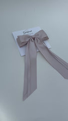 Satin hairclip - Cappuccino