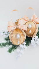 Christmas Baubles -Gold - One piece