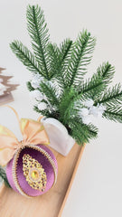 Christmas Baubles - Burgundy- One Piece