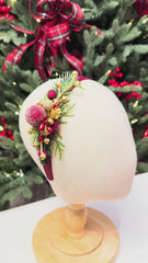 Christmas  Burgundy headband
