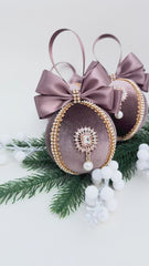 Christmas Bauble Ornament - Brown Chocolate - One piece