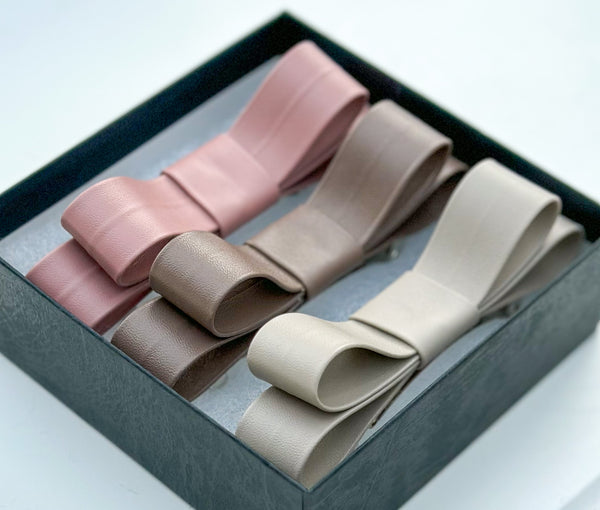 Barrette  bow hair clip - set of 3 - Gabificent