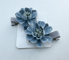 Hair clips “Blue flowers” Gabificent