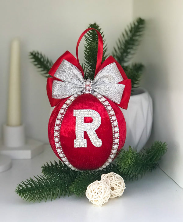 Personalised Christmas Bauble - Red Gabificent