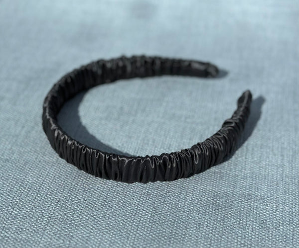 Satin headband - Grey Gabificent