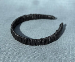 Satin headband - Grey Gabificent